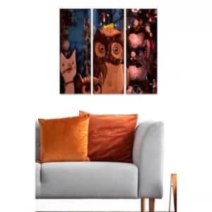 MDF3884540 Multicolor Decorative MDF Painting (3 Pieces)