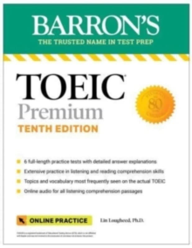 TOEIC Premium: 6 Practice Tests + Online Audio, Tenth Edition Paperback / softback