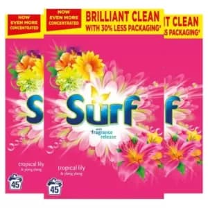 Surf Washing Powder Tropical Lily & Ylang Ylang 45 Washes 2.25kg