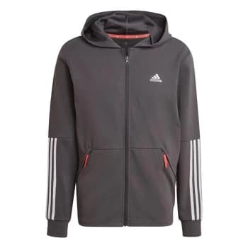 adidas AEROREADY Motion Sport Full-Zip Hoodie Mens - Grey Six