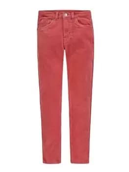Levis Girls Corduroy Mini Mom Pant - Pink, Size Age: 8 Years, Women