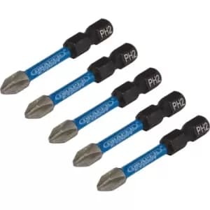 Draper Expert Impact Phillips Screwdriver Bits PH2 50mm Pack of 5