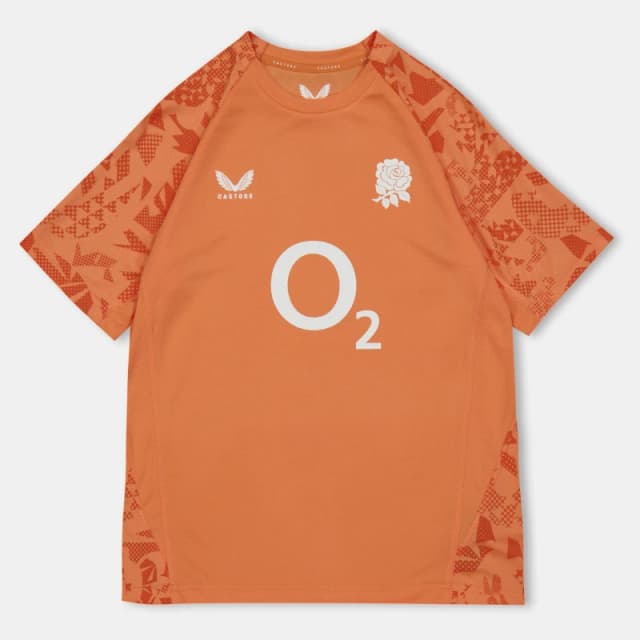 Castore Red Roses Performance T-Shirt 2025 Juniors Melon unisex 13 (XL)