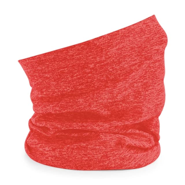 Beechfield Beechfield Men Morf Spacer Marl Neck Warmer in Coral One Size Male 5059699842656