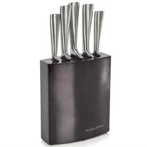Morphy Richards Accents 5 Piece Knife Block - Black