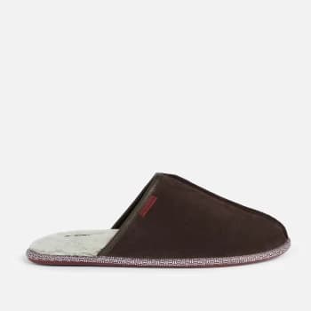 Ted Baker Mens Peterr Suede Mule Slippers - Brown - UK 11