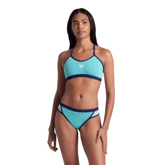 2 Piece swimsuit For Her Arena Icons Cross Back Solid Bleu Female 36