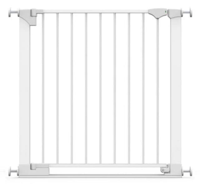 Safetots Safestep Gate, White, 82Cm - 89Cm, Extra Low Walkthough, 67Cm Extra Wide Doorway, One Piece Extra Wide Baby Gate