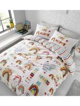 Catherine Lansfield Cl Be A Rainbow Duvet Set - Sb
