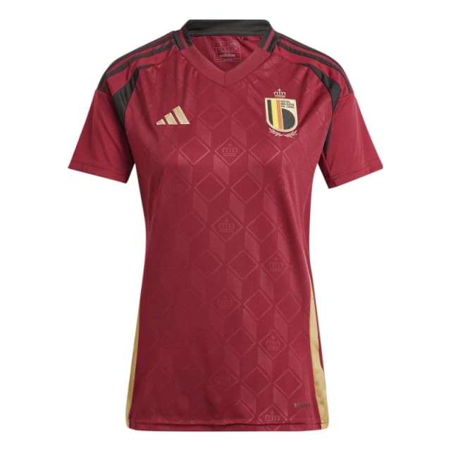 adidas Belgium Home Shirt 2024 Womens - Red Red XS