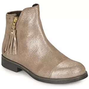 Geox AGGATA Girls Childrens Mid Boots in Gold - Sizes 10 kid,13 kid