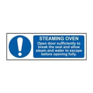 Steaming Oven Open Door Sufficiently to Break The Seal - Sav (300 x 100mm)