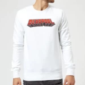 Marvel Deadpool Logo Sweatshirt - White - L