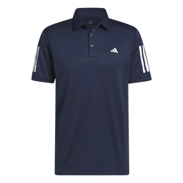 adidas 3 Stripe Polo Shirt Mens - Blue Blue S