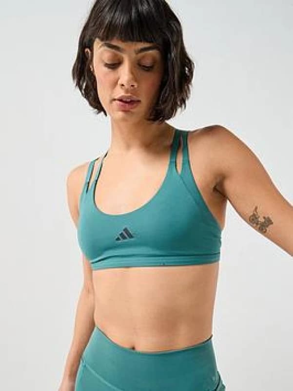 Lightweight womens bra with straps adidas Optime Workout Vert Female S