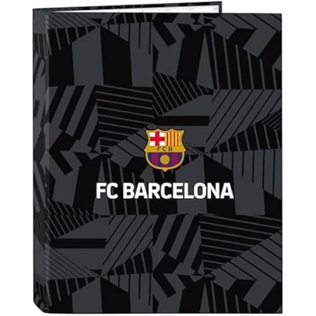 Sublime Market Connect Binder - SAFTA - FC. Barcelona - Black - 4 rings - Resistant Black black