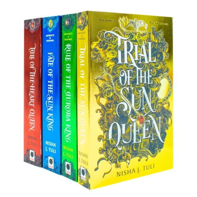 Artefacts of Ouranos Series 4 Book Set by Nisha J Tuli Trial of the Sun Queen Epic Fantasy Collection Nisha J. Tuli Books