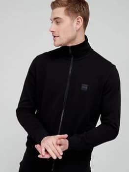 BOSS Zestart Zip Through Sweat - Black Size M Men