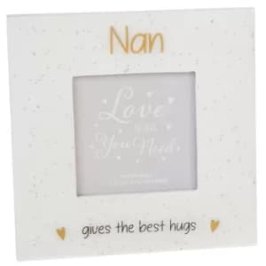 Glitter Words Frame 3x3 Nan