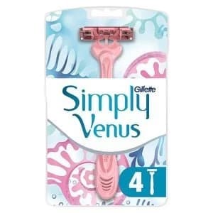 Gillette Simply Venus 3 Blade Disposable Razor x4