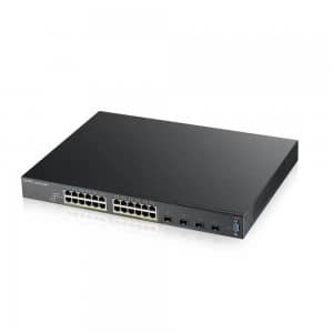 24 Port Gbit L2 PoE Switch Inc 4x10G SFP
