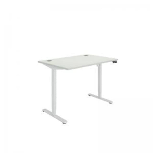Polaris Single Motor Sit/Stand Desk 1200x800 White/White KF800086