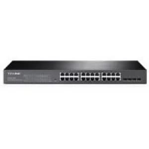 TP-LINK T1600G-28TS 24-Port Gigabit Smart Switch with 4 SFP Slots Black UK Plug