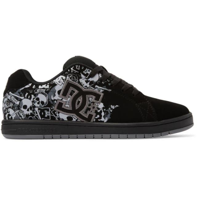 DC Mens Gaveler Low Skate Shoes Black/Print male 8 (42)