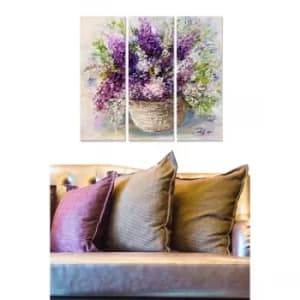 MDF578016511 Multicolor Decorative MDF Painting (3 Pieces)