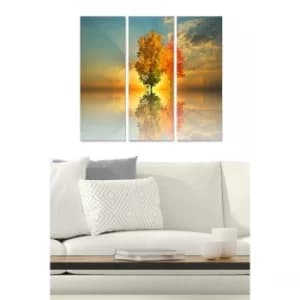 MDF2884567 Multicolor Decorative MDF Painting (3 Pieces)