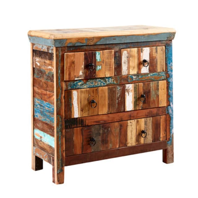 Indian Hub Coastal 4 Drawer Chest