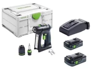 Festool C 18 HPC 4.0 I-Plus 18V 2x4.0Ah I-Plus Drill
