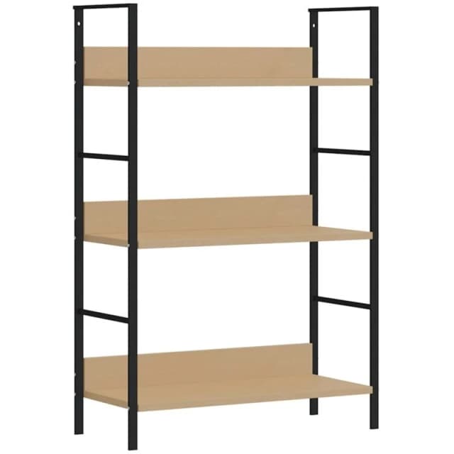 VIDAXL 3-Layer Book Shelf Oak 60x27.6x90.5cm Engineered Wood Vidaxl 8719883890555