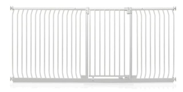Safetots Extra Tall Elite Safety Gate, 234Cm - 243Cm, Matt White, Extra Tall 96.8Cm In Height, Pressure Fit Stair Gate