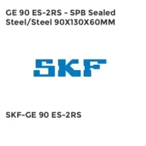 GE 90 ES-2RS - SPB Sealed Steel/Steel 90X130X60MM