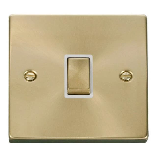 SE Home Satin / Brushed Brass 1 Gang 20A Ingot DP Switch Gold unisex