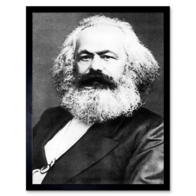 Artery8 Political Theorist Philosopher Karl Marx Old Photo Framed Wall Art Print