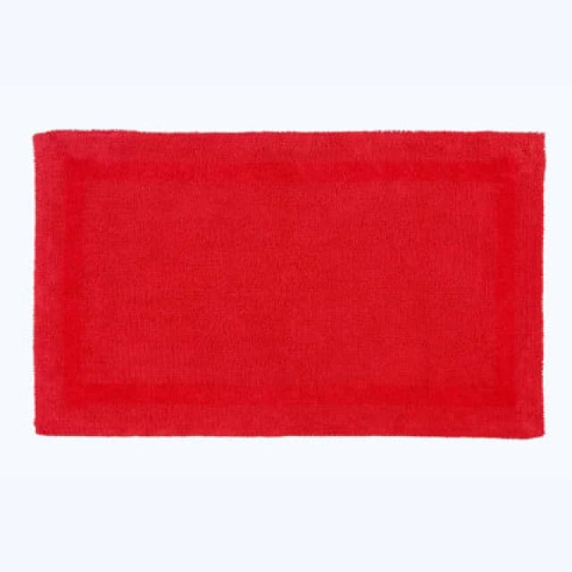 Homescapes Luxury Reversible Extra Large Bath Mat - Red