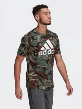 adidas Camo T-Shirt, Camo Size M Men