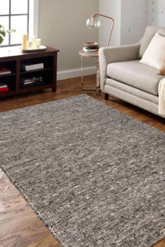 RugsX Nepal Rug in Grey Size: 80cm x 150cm Grey Unisex 80cm x 150 cm