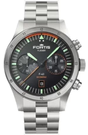 Fortis Watch Flieger F-43 Bicompax Bracelet
