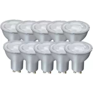 Harperliving - Harper Living 5 Watts GU10 LED Bulb Silver Spotlight Warm White Non-Dimmable, Pack of 10