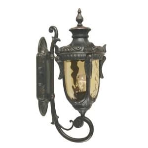 1 Light Outdoor Medium Wall Lantern Light Old Bronze IP44, E27