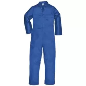 Portwest Mens Euro Work Polycotton Coverall (S999) / Workwear (M x Regular) (Royal) - Royal