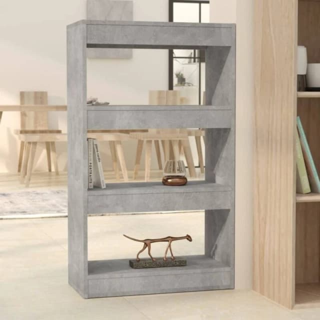 VIDAXL Vidaxl - Book Cabinet/Room Divider Concrete Grey 60x30x103cm Engineered Wood 8720286843246