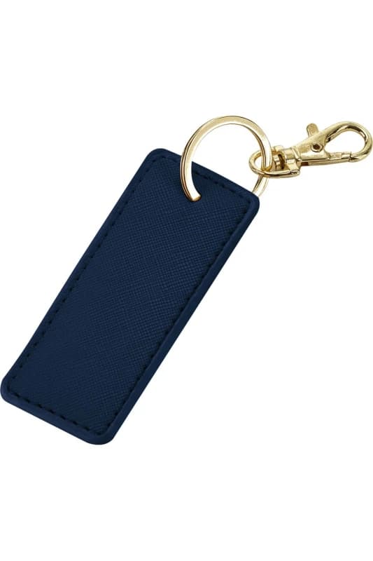 Bagbase Boutique Leather-Look PU Keyclip in Navy Navy Unisex One Size