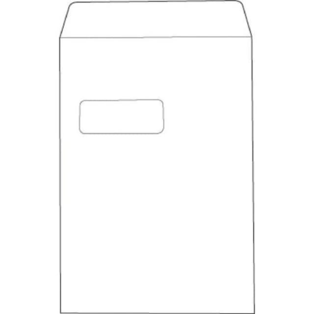 5 Star Value Self Seal C4 Windowed Pocket Envelope 100gsm - White (250 Pack) 553274
