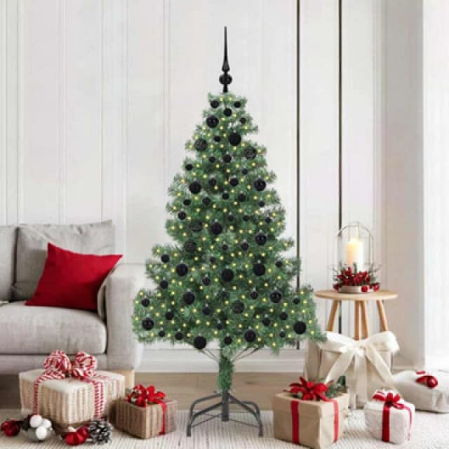 Vidaxl Christmas Tree With 300 Leds With Stand Green 180 Cm Pvc