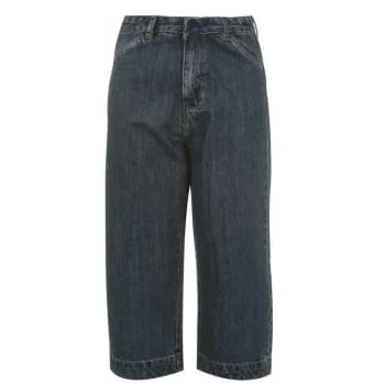 SoulCal Crop Wide Leg Jeans Ladies - Mid Wash