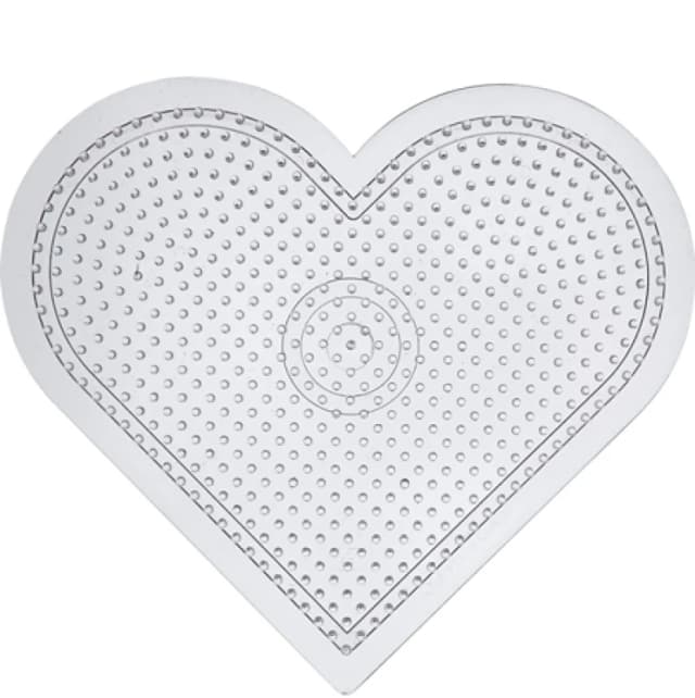 Creotime Transparent Heart Bead Plate - 15x18cm 753030